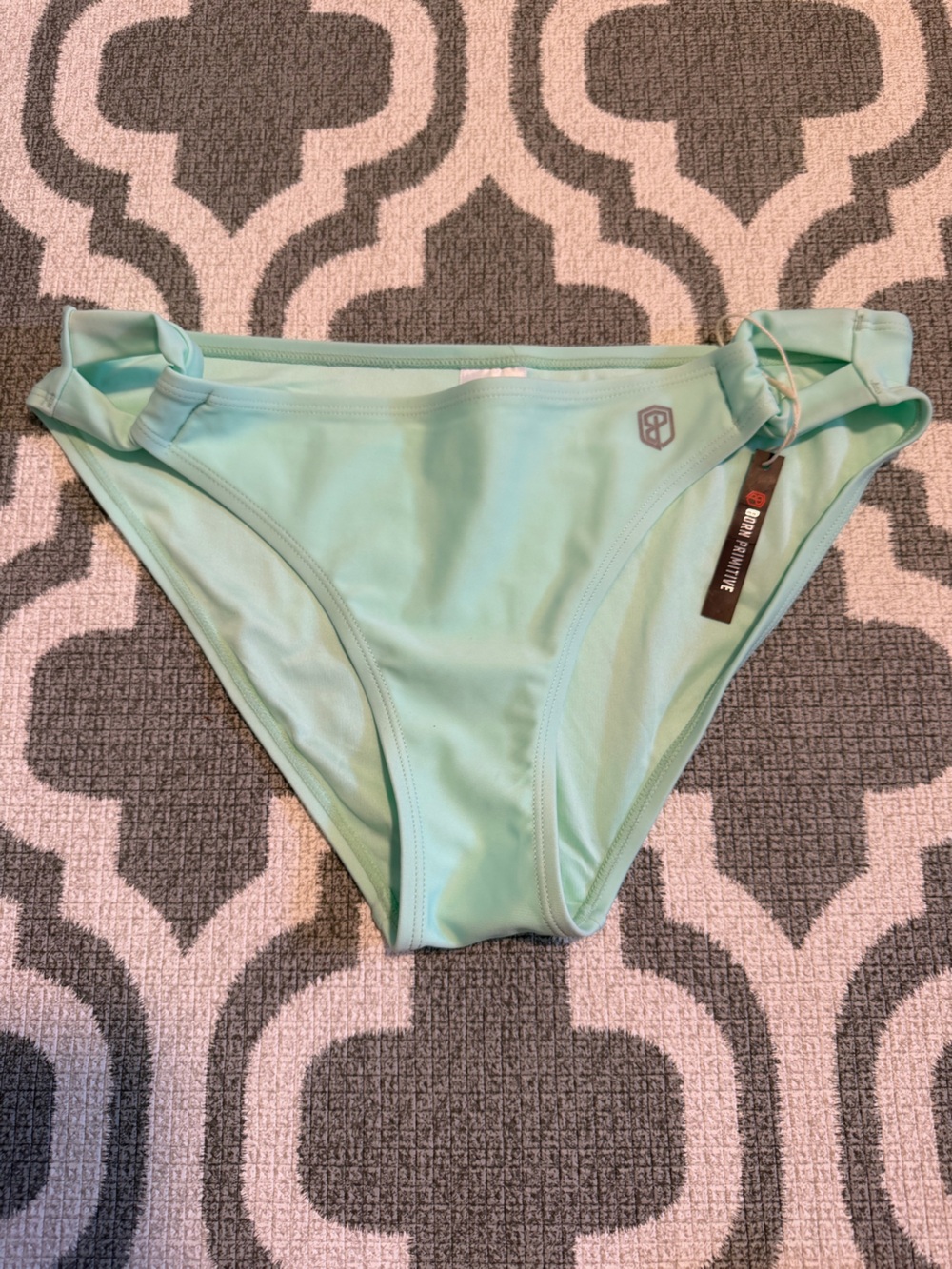 New Born Primitive aqua mint side loop moderate coverage bikini bottom women’s M
